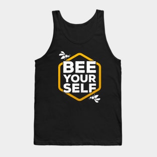 Bee yourself honeycomb hexagon Tank Top